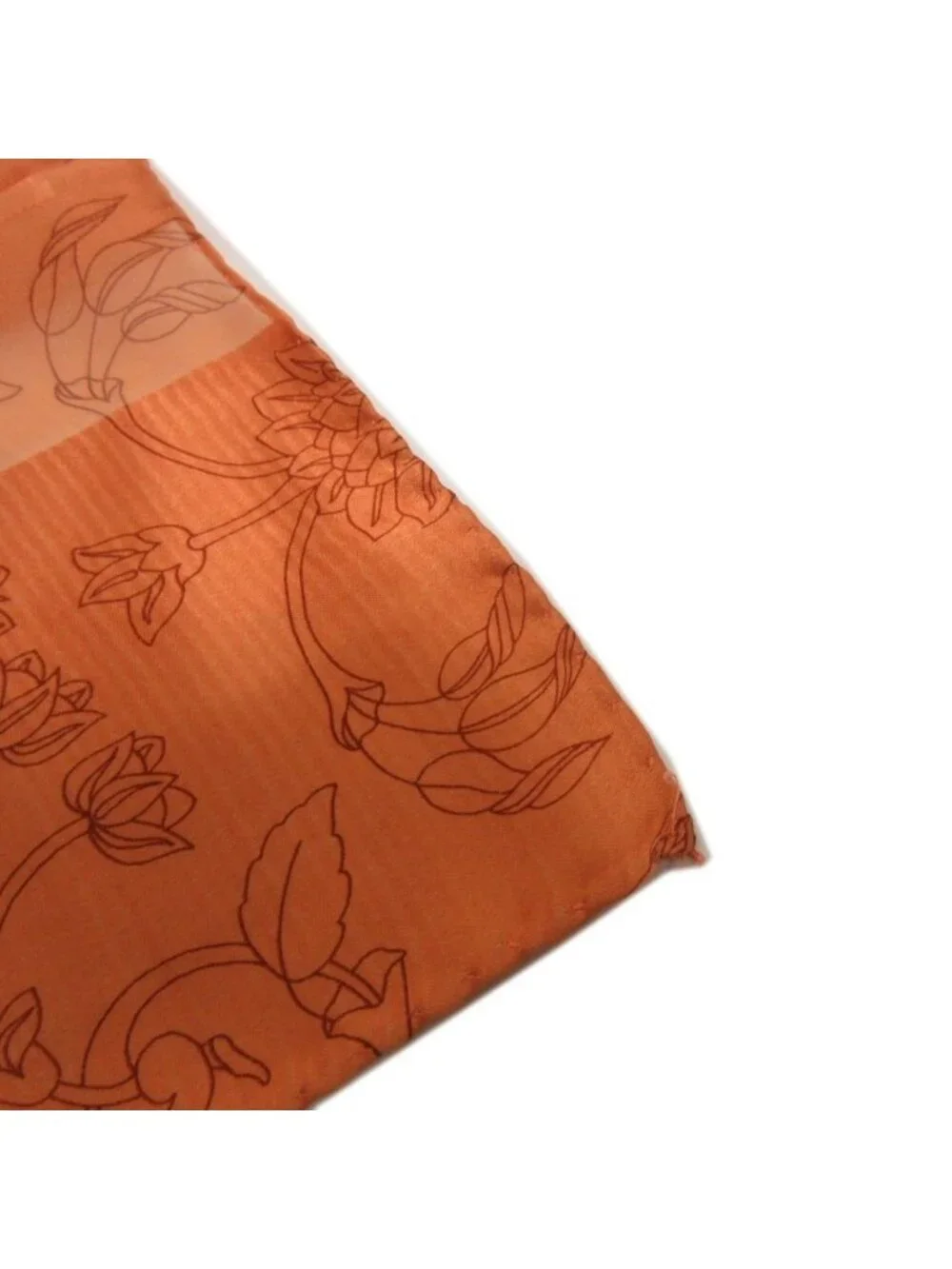 Loewe Scarf Shawl Large Floral Pattern Gradient Orange